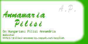 annamaria pilisi business card